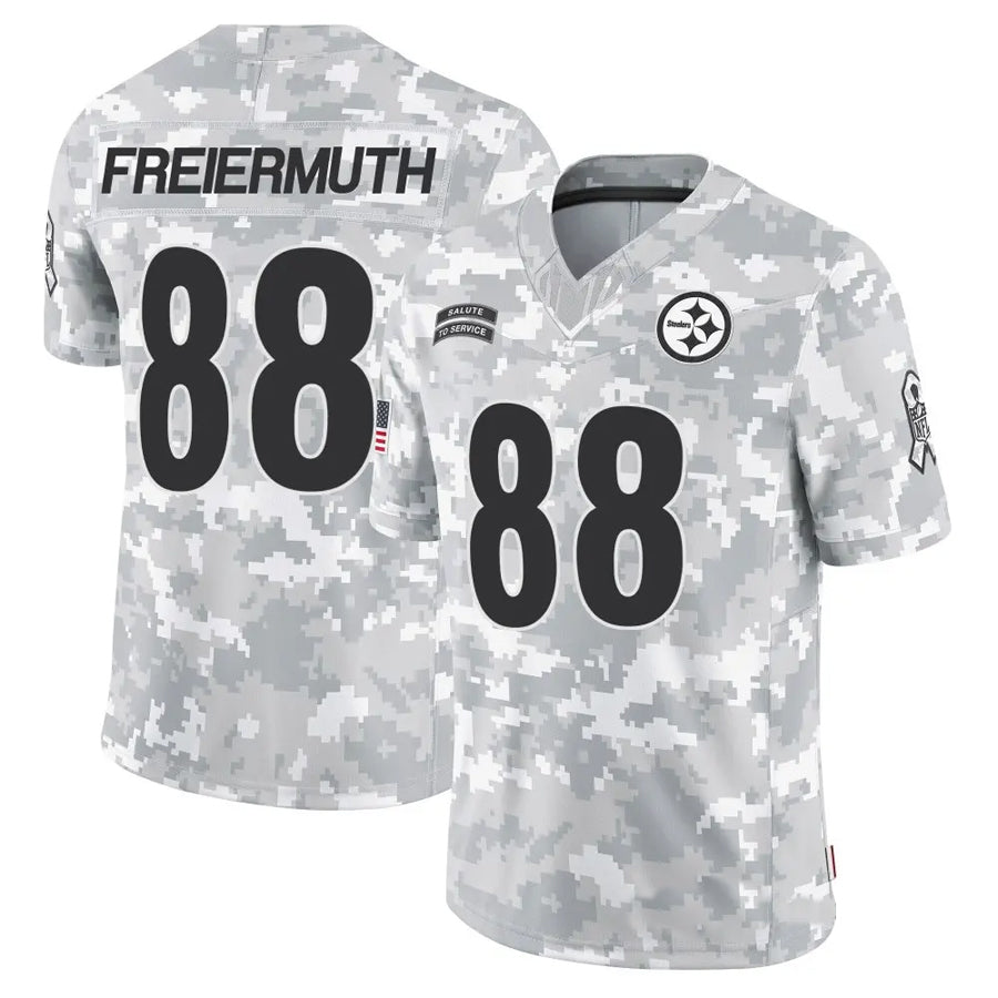 Punc P.Steelers #88 Pat Freiermuth Player Arctic Camo Salute to Service Limited Stitched Jerseys