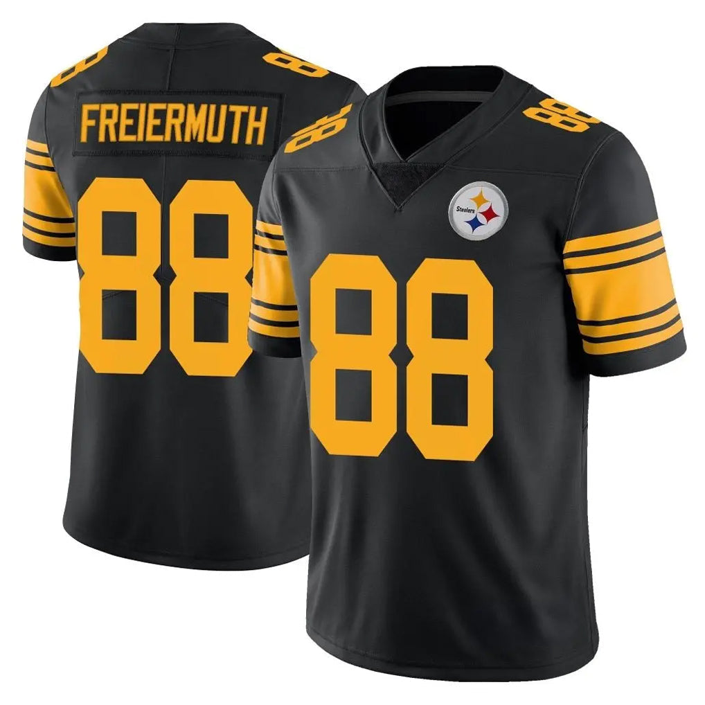 Punc P.Steelers #88 Pat Freiermuth Player Black Limited Color Rush Home Game Stitched Jerseys