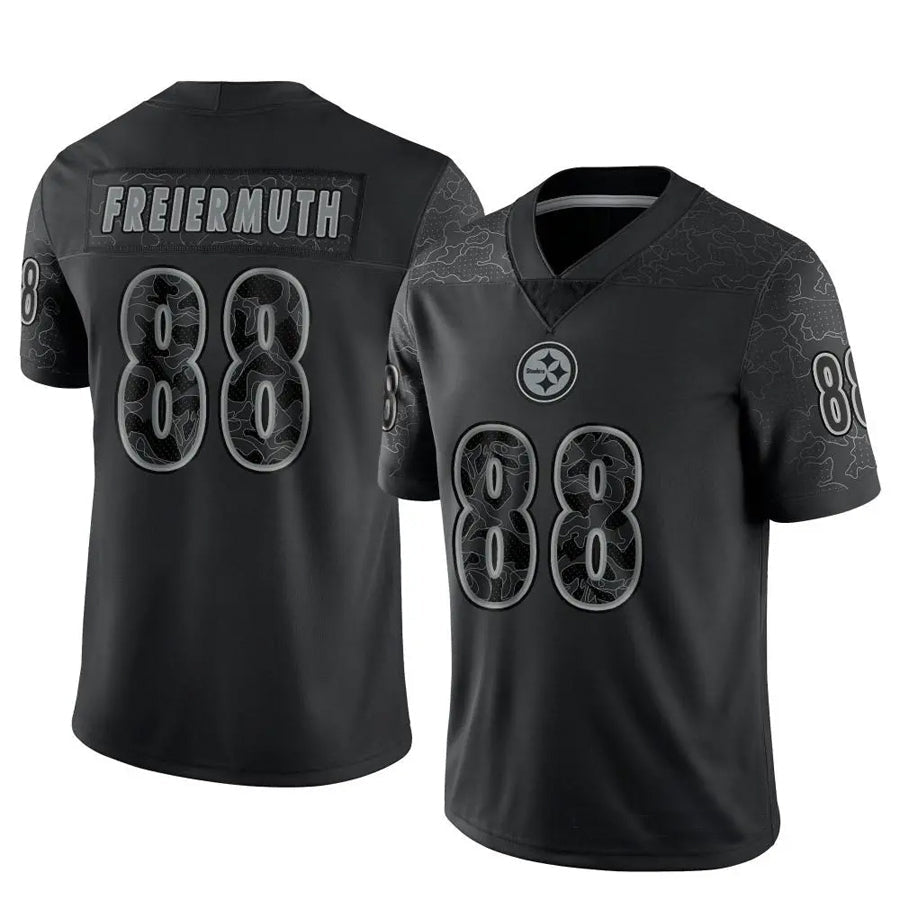Punc P.Steelers #88 Pat Freiermuth Player Black RFLCTV Limited Stitched Jerseys
