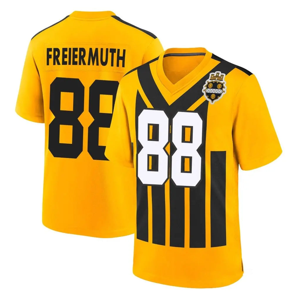 Punc P.Steelers #88 Pat Freiermuth Player Gold Limited 1933 Throwback Home Game Stitched Jerseys