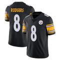 Punc P.Steelers #8 Aaron Rodgers Player Black Limited Vapor Untouchable Home Game Stitched Jerseys