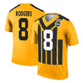 Punc P.Steelers #8 Aaron Rodgers Player Gold Legend Limited 1933 Throwback Performance Home Game Stitched Jerseys