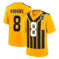 Punc P.Steelers #8 Aaron Rodgers Player Gold Limited 1933 Throwback Home Game Stitched Jerseys