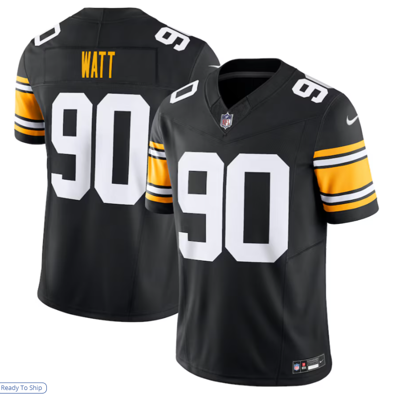 Punc P.Steelers #90 T.J. Watt Black Vapor F.U.S.E. Limited Stitched American Stitched Jerseys