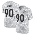 Punc P.Steelers #90 T.J. Watt Player Arctic Camo Limited Salute To Service Home Game Stitched Jerseys
