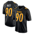 Punc P.Steelers #90 T.J. Watt Player Black Fashion Limited Home Game Stitched Jerseys