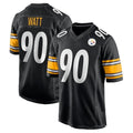 Punc P.Steelers #90 T.J. Watt Player Black Home Game Stitched Jerseys