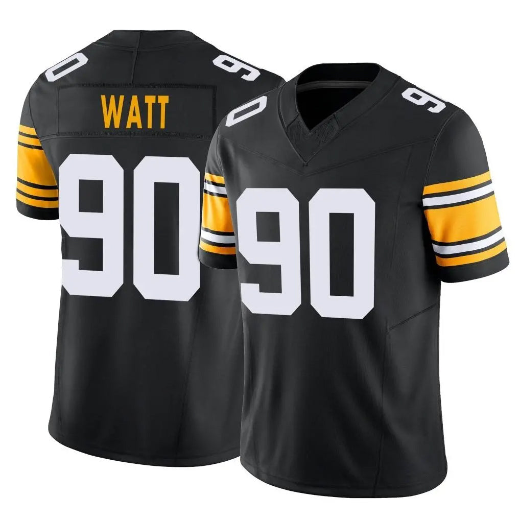Punc P.Steelers #90 T.J. Watt Player Black Limited Alternate Vapor F.U.S.E. Home Game Stitched Jerseys