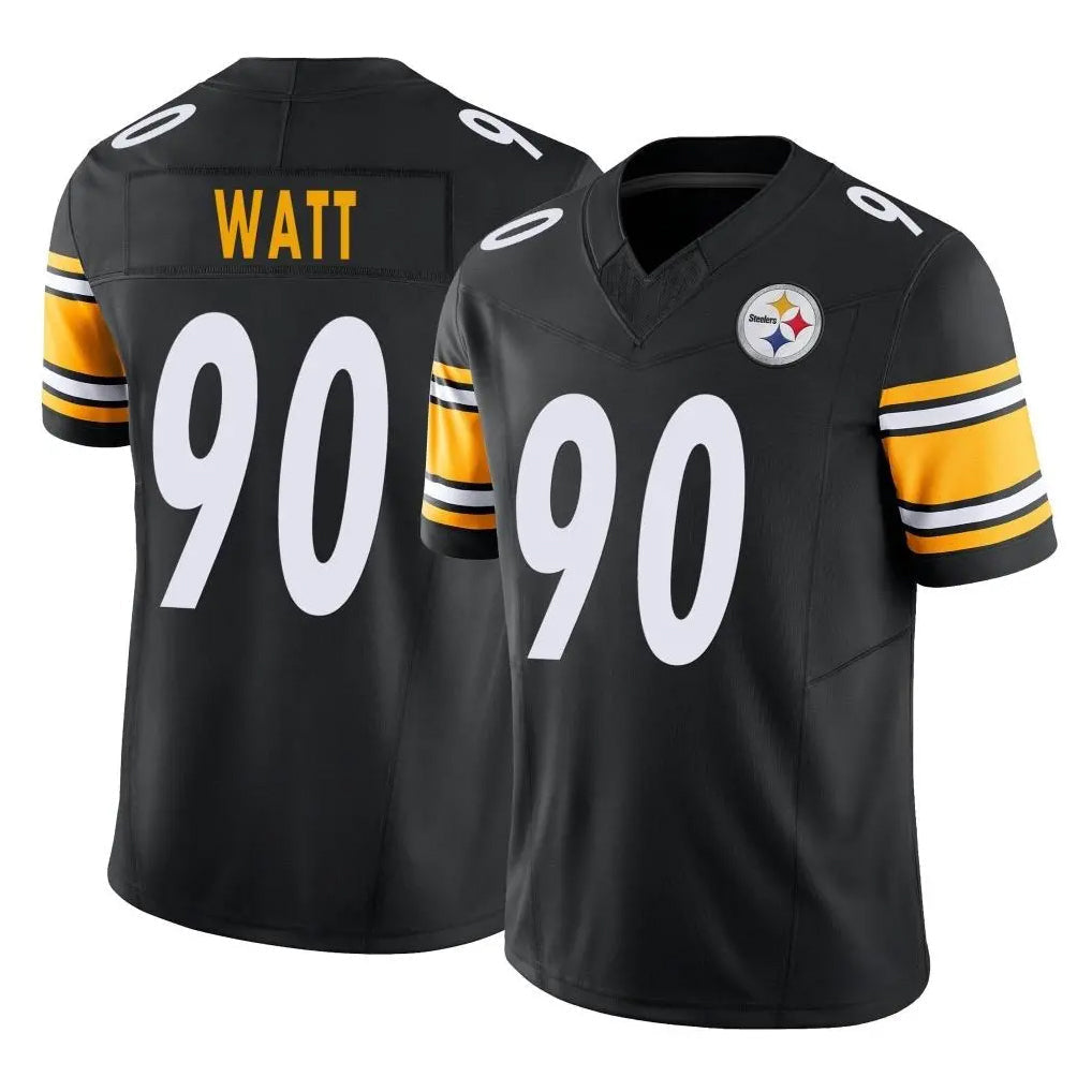 Punc P.Steelers #90 T.J. Watt Player Black Limited Vapor F.U.S.E. Home Game Stitched Jerseys