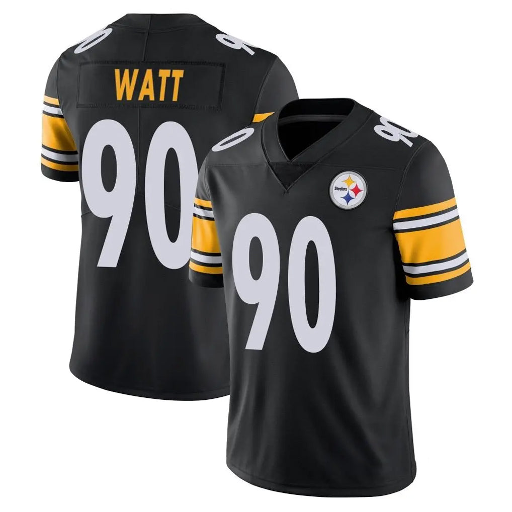 Punc P.Steelers #90 T.J. Watt Player Black Limited Vapor Untouchable Home Game Stitched Jerseys