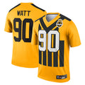 Punc P.Steelers #90 T.J. Watt Player Gold Alternate 1933 Throwback Legend Performance Top1 Stitched Jerseys