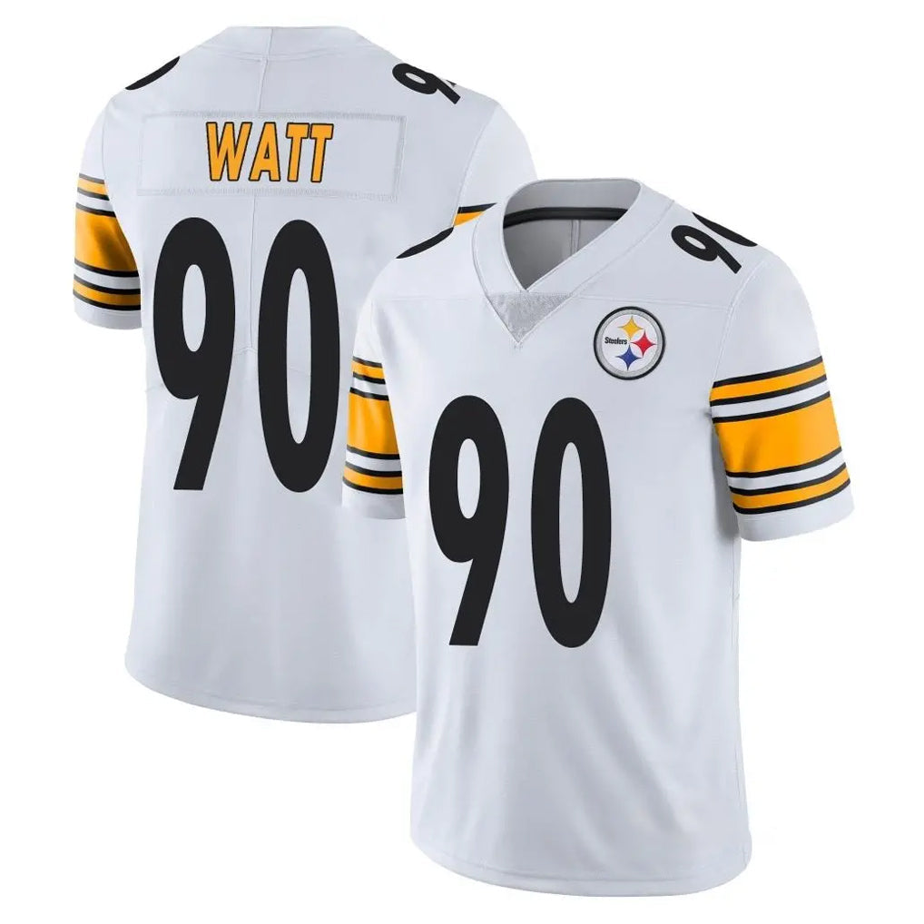 Punc P.Steelers #90 T.J. Watt Player White Limited Vapor Untouchable Home Game Stitched Jerseys