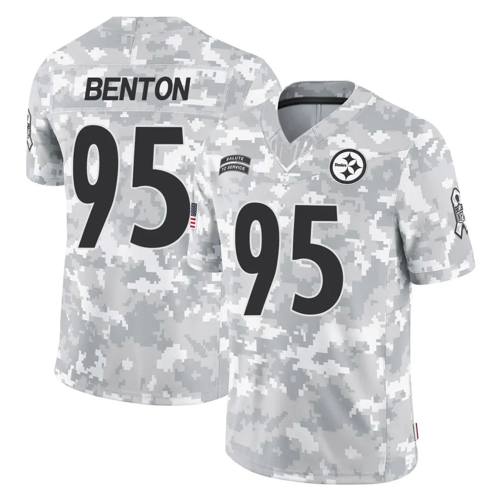 Punc P.Steelers #95 Keeanu Benton Player Arctic Camo Limited Salute To Service Home Game Stitched Jerseys