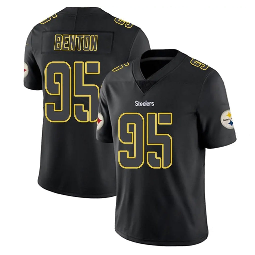 Punc P.Steelers #95 Keeanu Benton Player Black Impact Limited Home Game Stitched Jerseys