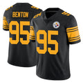 Punc P.Steelers #95 Keeanu Benton Player Black Limited Color Rush Home Game Stitched Jerseys