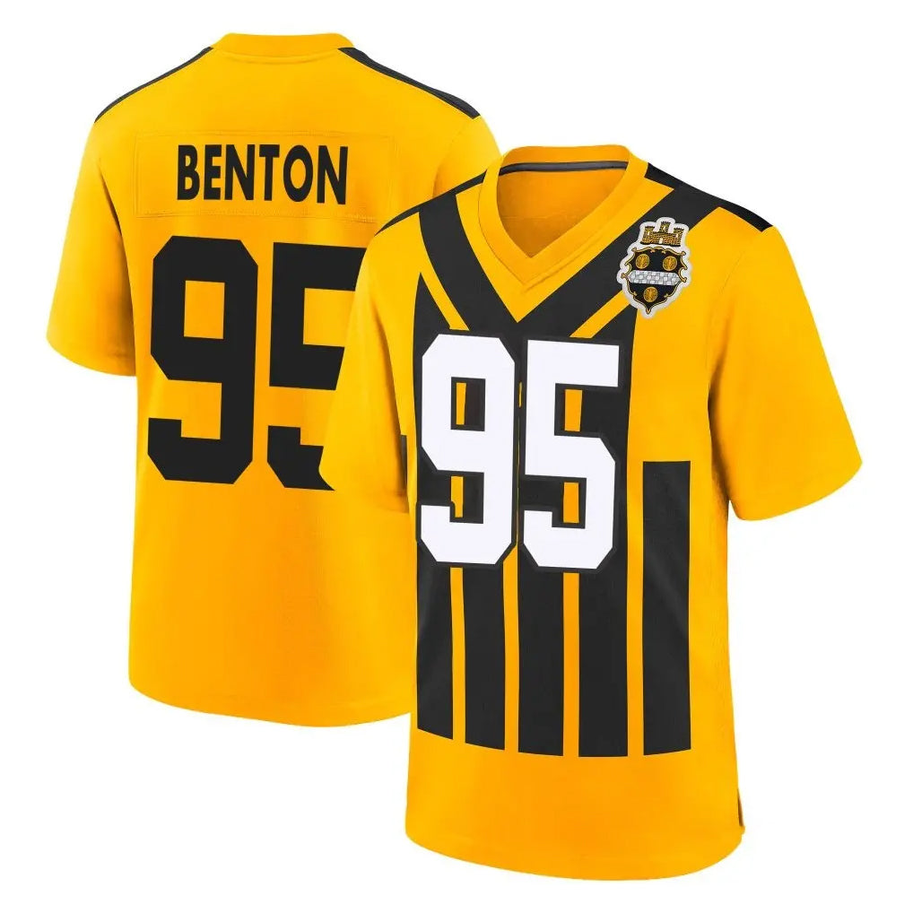 Punc P.Steelers #95 Keeanu Benton Player Gold Limited 1933 Throwback Home Game Stitched Jerseys
