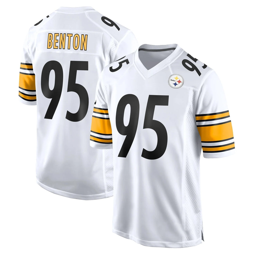 Punc P.Steelers #95 Keeanu Benton Player White Home Game Stitched Jerseys