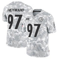 Punc P.Steelers #97 Cameron Heyward Player Arctic Camo Salute to Service Limited Stitched Jerseys