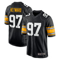 Punc P.Steelers #97 Cameron Heyward Player Black Home Limited Stitched Jerseys