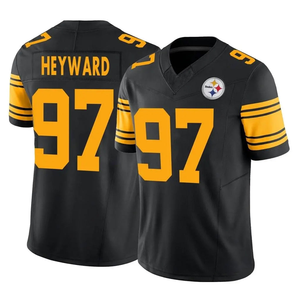 Punc P.Steelers #97 Cameron Heyward Player Black Limited 2nd Alternate Vapor F.U.S.E. Home Game Stitched Jerseys