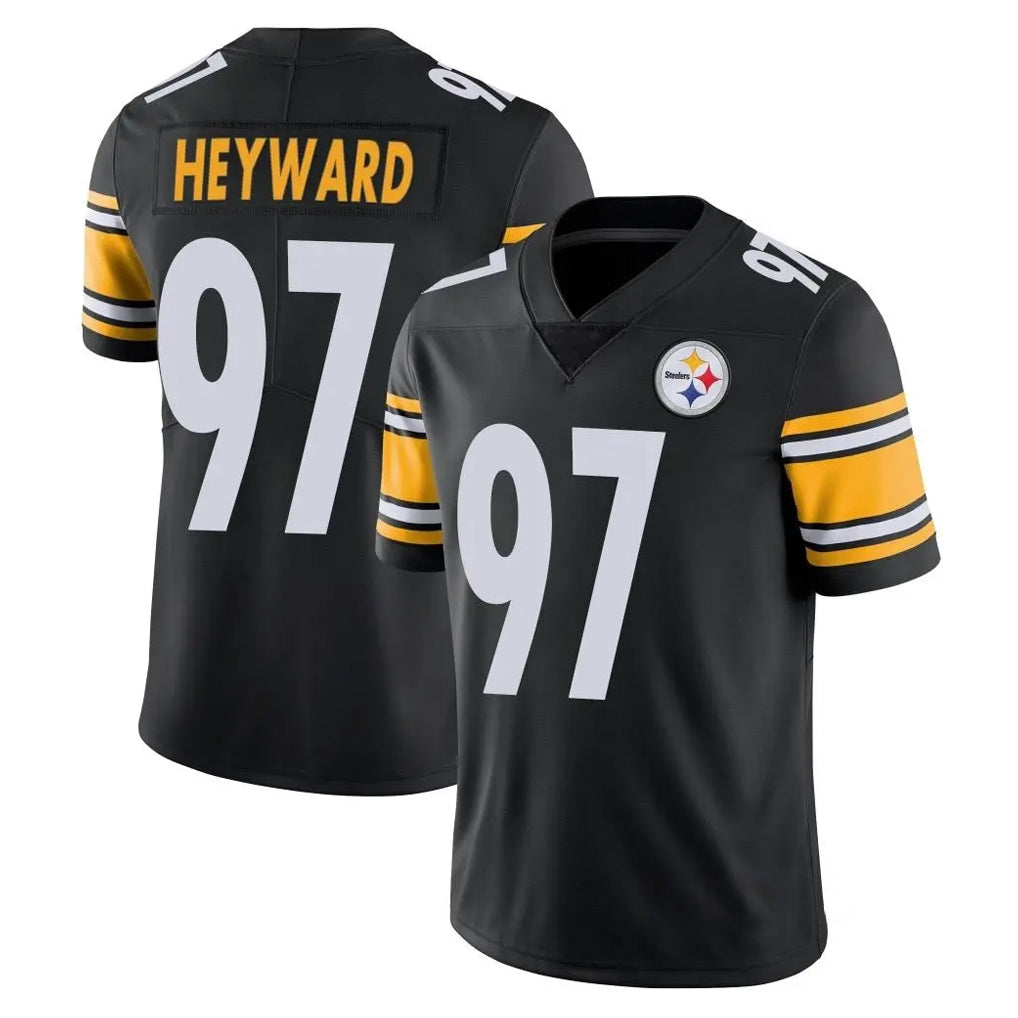 Punc P.Steelers #97 Cameron Heyward Player Black Limited Vapor Untouchable Home Game Stitched Jerseys
