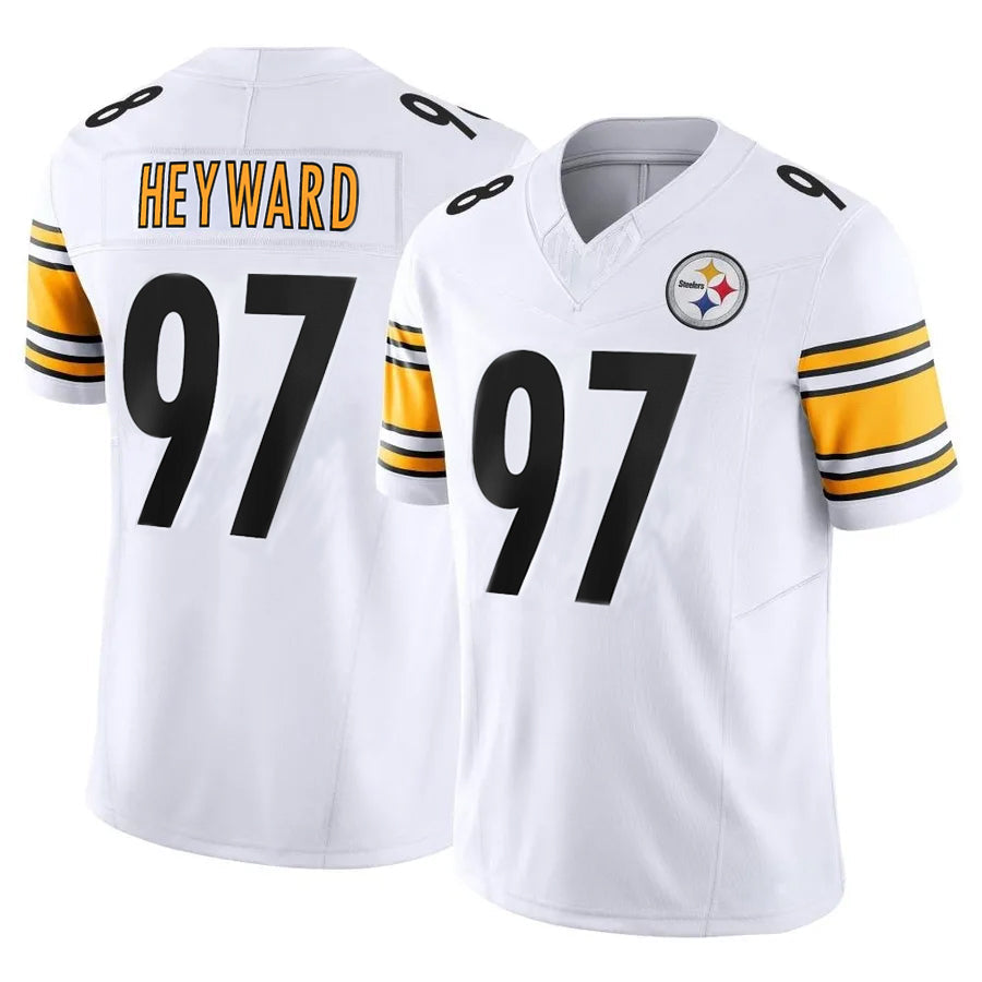 Punc P.Steelers #97 Cameron Heyward Player White Vapor F.U.S.E. Limited Stitched Jerseys