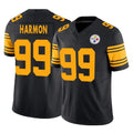 Punc P.Steelers #99 Derrick Harmon Player Black Limited 2nd Alternate Vapor F.U.S.E. Home Game Stitched Jerseys
