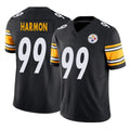 Punc P.Steelers #99 Derrick Harmon Player Black Limited Vapor F.U.S.E. Home Game Stitched Jerseys
