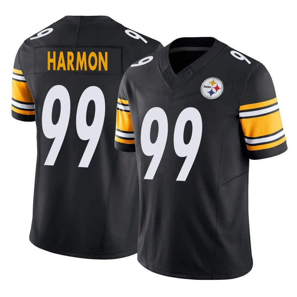 Punc P.Steelers #99 Derrick Harmon Player Black Limited Vapor F.U.S.E. Home Game Stitched Jerseys