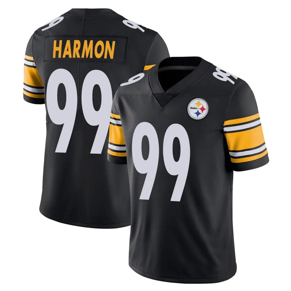 Punc P.Steelers #99 Derrick Harmon Player Black Limited Vapor Untouchable Home Game Stitched Jerseys