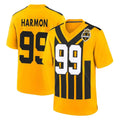 Punc P.Steelers #99 Derrick Harmon Player Gold Limited 1933 Throwback Home Game Stitched Jerseys