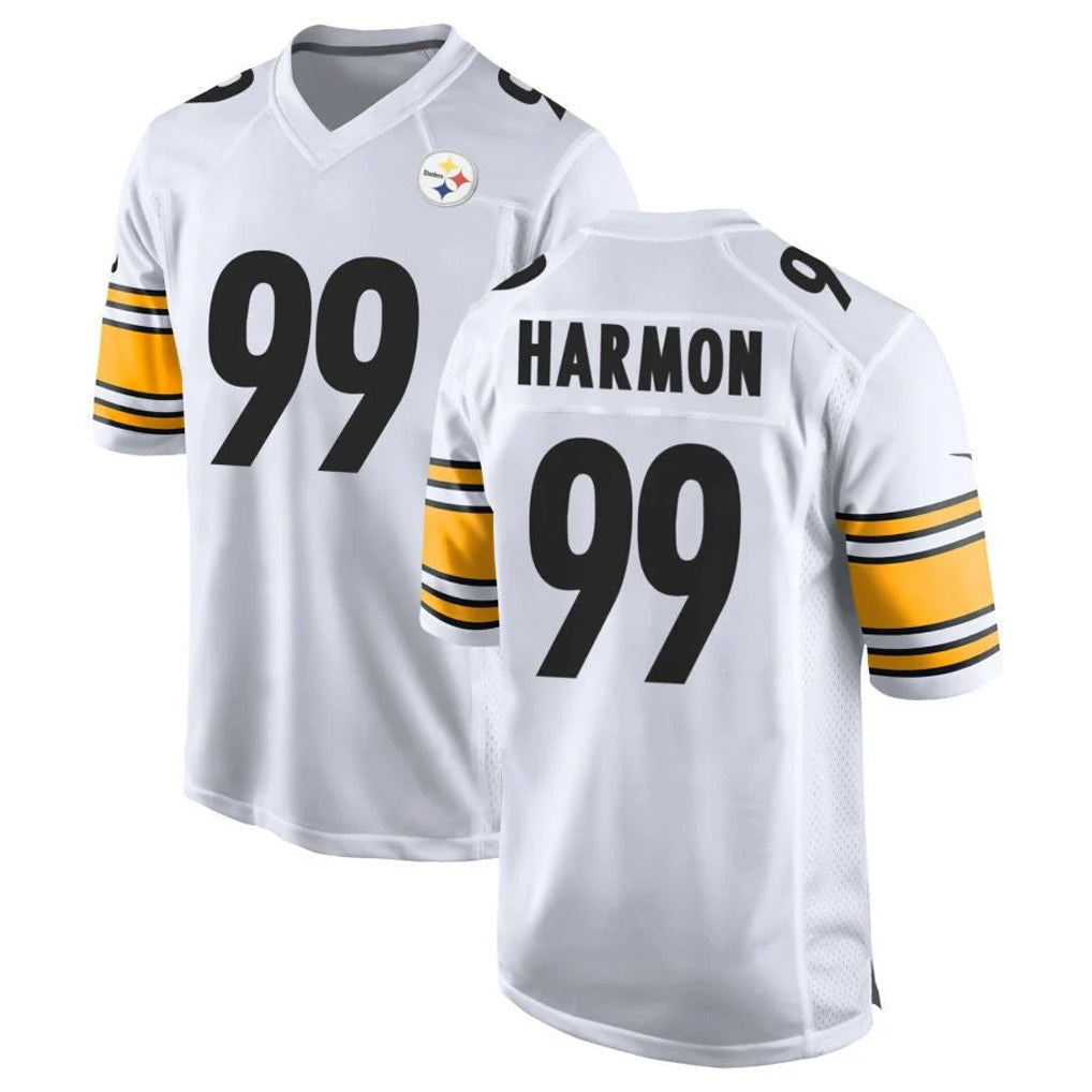 Punc P.Steelers #99 Derrick Harmon Player White Home Game Stitched Jerseys