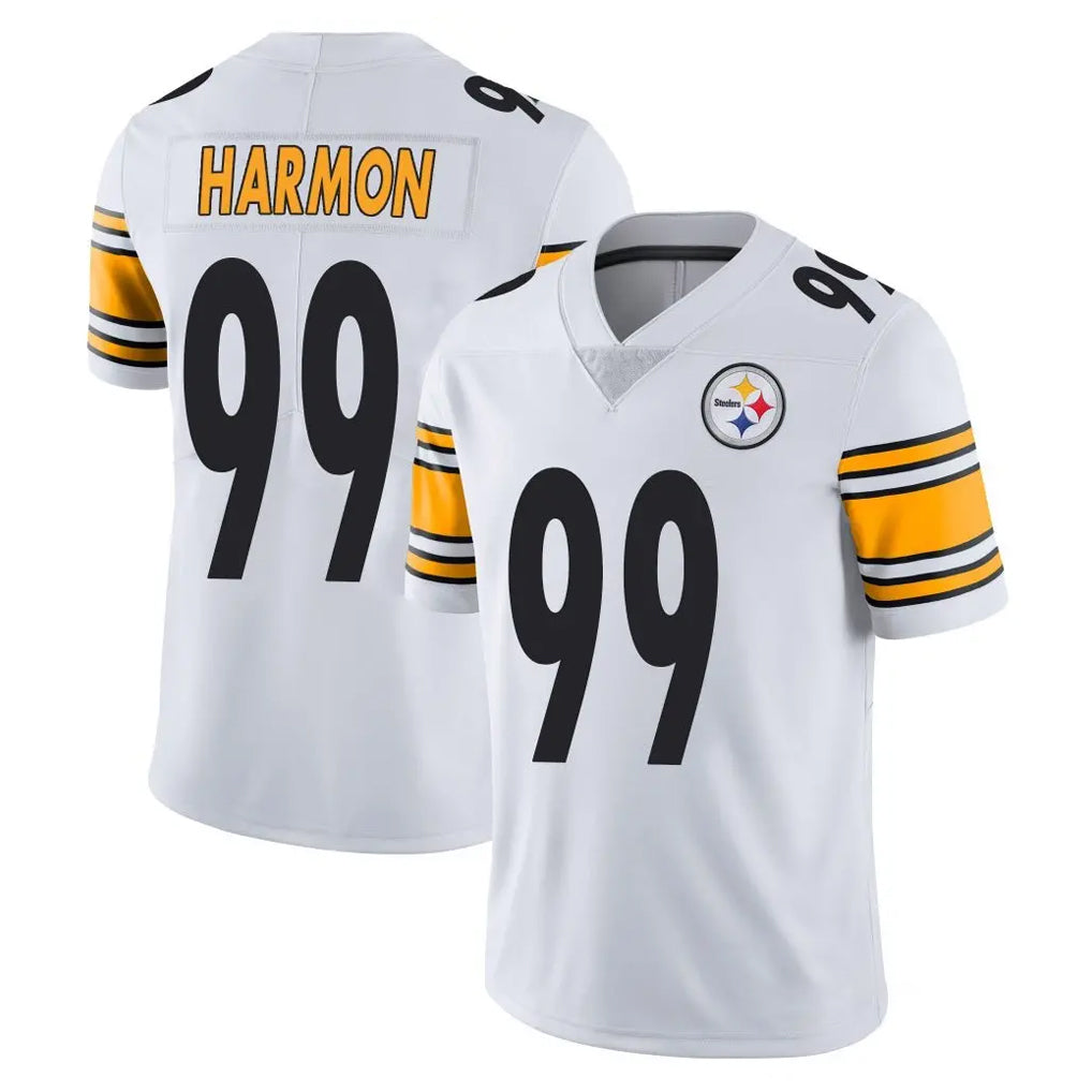 Punc P.Steelers #99 Derrick Harmon Player White Limited Vapor Untouchable Home Game Stitched Jerseys