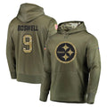 Punc P.Steelers #9 Chris Boswell Player Olive Salute to Service Pullover Hoodie Home Game Stitched Jerseys