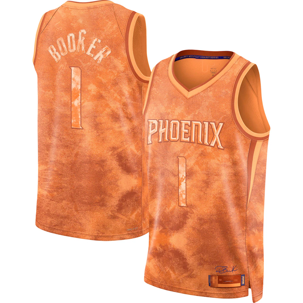 Punc P.Suns #1 Devin Booker Orange Select Series Swingman Jerseys