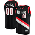 Punc PT.Blazers #00 Scoot Henderson Fanatics Black Fast Break Replica Jerseys - Icon Edition