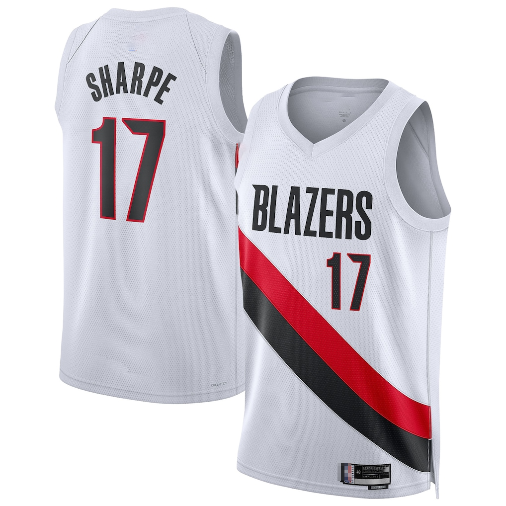 Punc PT.Blazers #17 Shaedon Sharpe White Swingman Player Jerseys - Association Edition
