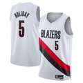 Punc PT.Blazers #5 Jrue Holiday White Swingman Jerseys - Association Edition