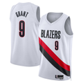 Punc PT.Blazers #9 Jerami Grant White Swingman Jerseys - Association Edition