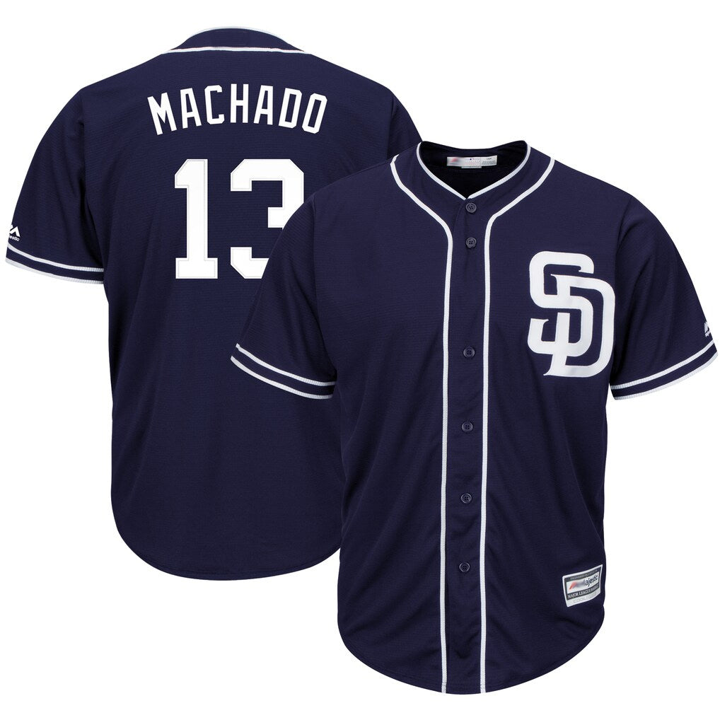 Punc S.Diego Padres #13 Manny Machado Player Navy Cool Base Game Stitched Jerseys