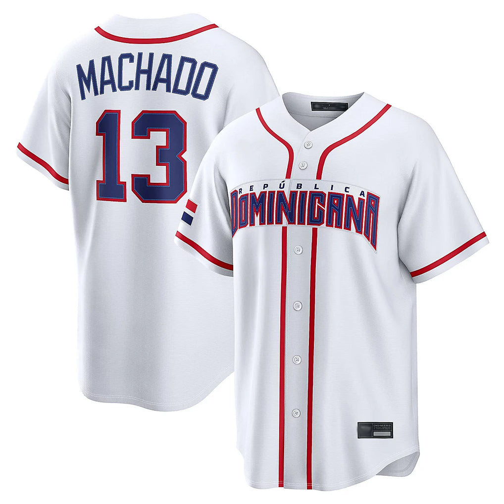 Punc S.Diego Padres #13 Manny Machado Player White 2026 World Classic Home Limited Stitched Jerseys