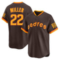 Punc S.Diego Padres #22 Mason Miller Player Brown Home Cooperstown Collection Replica Game Stitched Jerseys