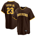 Punc S.Diego Padres #23 Fernando Tatis Jr Player Brown Alternate Replica Game Stitched Jerseys