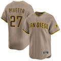Punc S.Diego Padres #27 Nick Pivetta Player Khaki Home Limited Stitched Jerseys