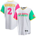 Punc S.Diego Padres #2 Xander Bogaerts Player White City Connect Home Game Stitched Jerseys