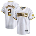 Punc S.Diego Padres #2 Xander Bogaerts Player White Home Limited Stitched Jerseys