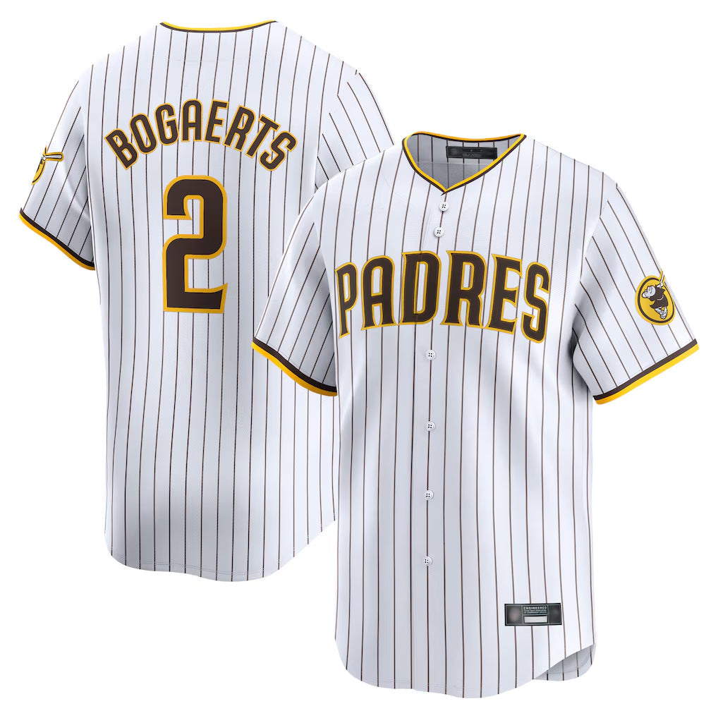 Punc S.Diego Padres #2 Xander Bogaerts Player White Home Limited Stitched Jerseys