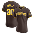 Punc S.Diego Padres #30 Gavin Sheets Player Brown Home Limited Elite Stitched Jerseys