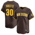 Punc S.Diego Padres #30 Gavin Sheets Player Brown Home Limited Stitched Jerseys
