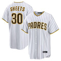 Punc S.Diego Padres #30 Gavin Sheets Player White Home Limited Game Stitched Jerseys